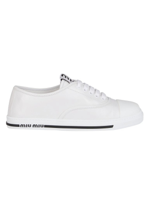 Miu Miu Logo Low-top Sneakers