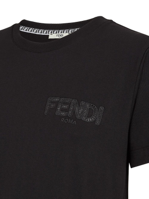 Fendi Cropped Jersey T-shirt