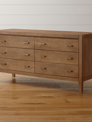 Dawson Grey Wash 6-drawer Dresser