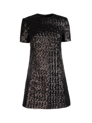 Saint Laurent Sequins Mini Dress