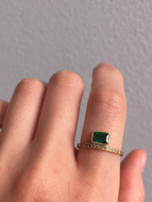 Emerald Balance Ring