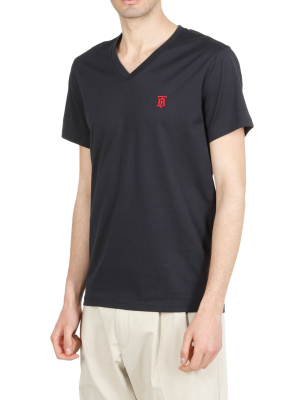 Burberry Monogram Motif V-neck T-shirt