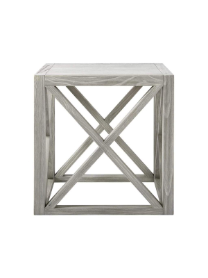 Alchemy Living Malibu Lounge End Table - Gray