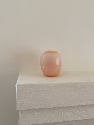 Antique Pink Glass Vase
