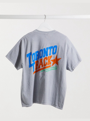 New Look 'toronto' Slogan Tee In Gray