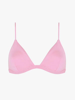 Track Triangle Bikini Top Bubblegum Pink