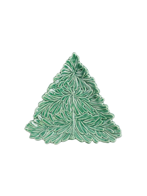 Vietri Lastra Holiday Figural Tree Small Plate