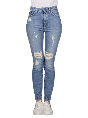 Dolce & Gabbana Audrey Distressed Skinny Jeans