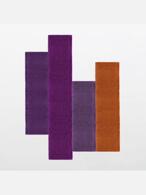 Pieces De L.a. Collection 100% Wool Area Rug In Assorted Colors