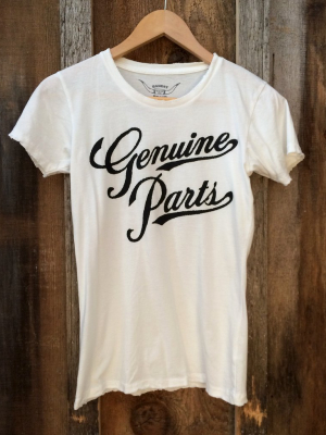 Genuine Parts Women's Tee White/black