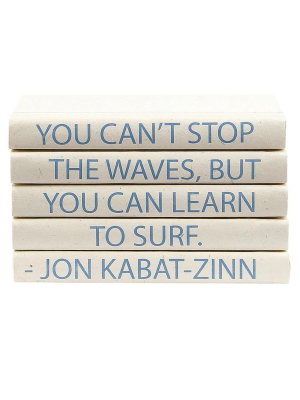 Candelabra Home Books - Jon Kabat-zinn / "you Can't Stop The Waves"