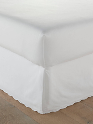 Stone Cottage Solid Scallop Bedskirt White