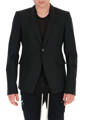 Rick Owens Single Breasted Blazer