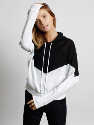 Breathe Mesh Color Block Hoodie