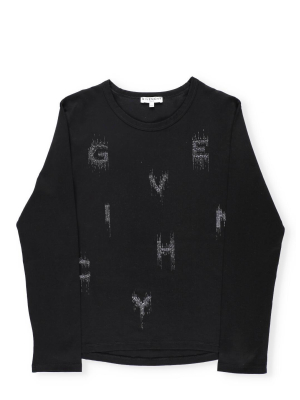 Givenchy Kids Logo Print Crewneck Sweatshirt