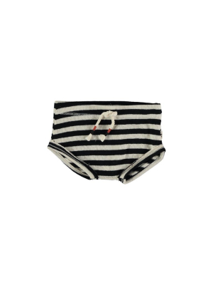 Striped Knit Baby Shorts