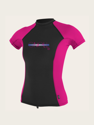 Girl's Premium Skins S/s Rash Guard