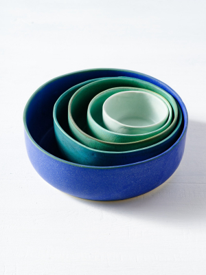 5-bowl Set In Blue