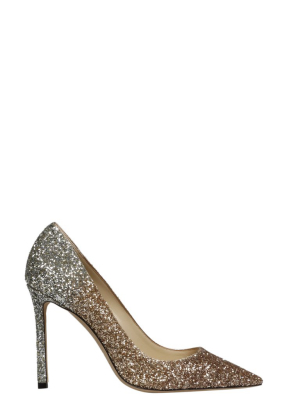 Jimmy Choo Romy 100 Glitter Pumps