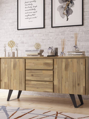 60" Mitchell Solid Acacia Sideboard Buffet - Wyndenhall