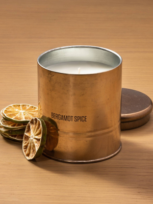 Holiday Tin Candle Bergamot Spice - Hearth & Hand™ With Magnolia