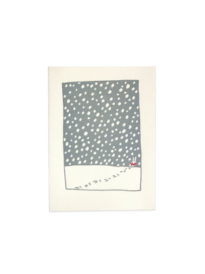 Snow Bunny Card By Fugu Fugu Press