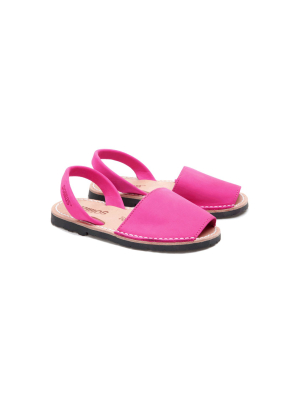 Rosetta - Pink Nubuck Children's Menorcan Sandals
