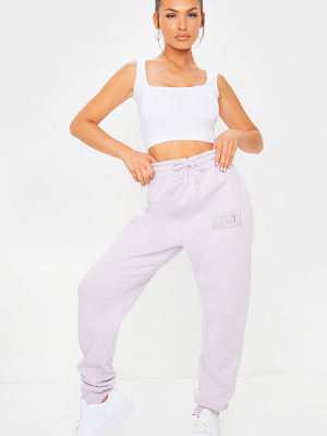 Prettylittlething Lilac Logo Joggers