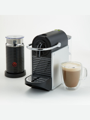 Nespresso ® By De'longhi ® Aluminum Pixie Espresso Machine With Aeroccino