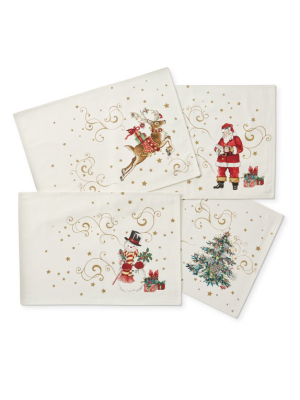 Twas The Night Before Christmas Placemats, Set Of 4