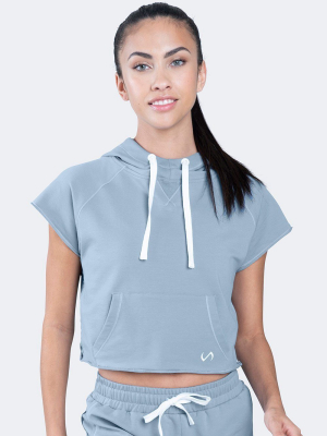 Collegiate Crop Hoodie