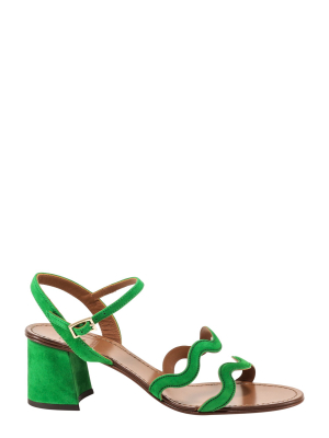 L'autre Chose Wavy Ankle Strap Sandals