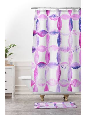 Baroque Haze Shower Curtain Purple - Deny Designs