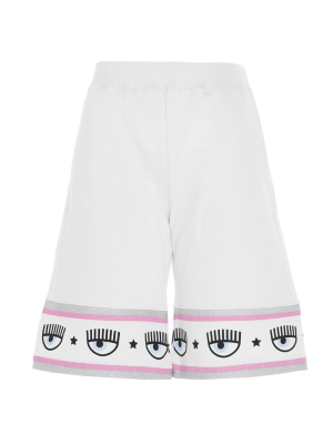 Chiara Ferragni Maxi Logomania Bermuda Shorts