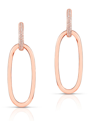 14kt Rose Gold Diamond Janesse Earrings