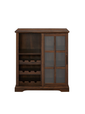 Sliding Glass Door Bar Cabinet - Saracina Home