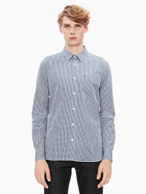 Slim Fit Gingham Button Down Shirt