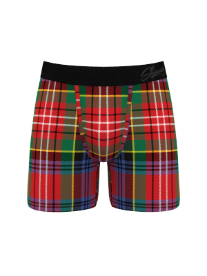 The Scotch On The Rocks | Classy Plaid Christmas Ball Hammock® Pouch Underwear