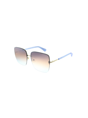 Kate Spade Janay/s Pjp El Womens Square Sunglasses Blue 61mm