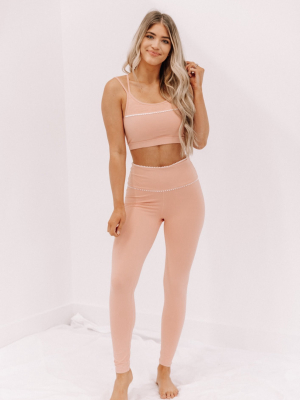 Peach Glow Getter Leggings