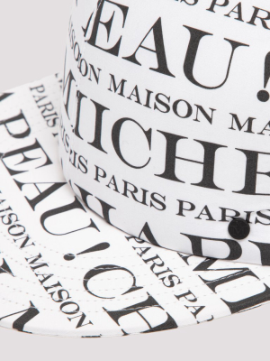 Maison Michel Logo Printed Baseball Cap