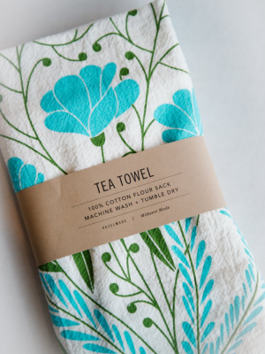 Mason Jar Bouquet Tea Towel