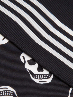 Alexander Mcqueen Mini Skull Print Scarf