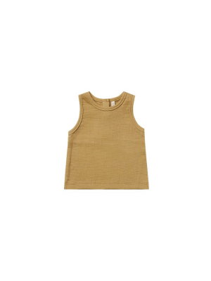 Woven Tank Gold