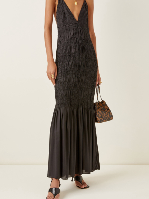 Keira Ruched Modal Maxi Dress