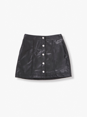 Girls Button-front Skirt (kids)