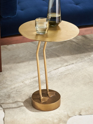 Brass Bird Side Table