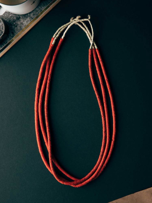 Vintage African Snake Bead Necklace