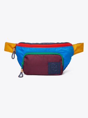 Ripstop Nylon Color-block Belt Bag