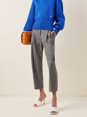 Oversized Ribbed Wool-blend Sweater